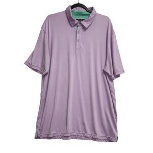 Etonic Mens XLarge Lavender Short Sleeve Polo Shirt 2378